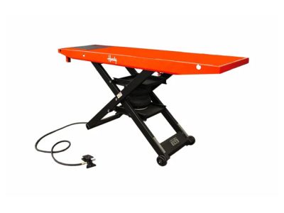 S.A.M. Bike Lift with Lifting Capacity of 1200 lbs & 24in. x 84in. Deck - Orange.