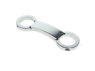 Billet Aluminium Fork Brace - Chrome. Fits 49mm Dyna Mid-Glide 2006-2017