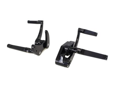 Forward Controls - Knurled - Black. Fits Softail 2018up. Length Adjustable.