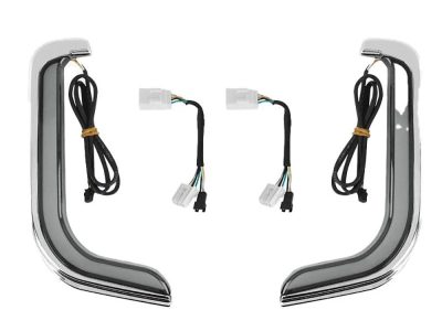 FusionFX Lower Fairing LED Lights - Black. Fits Touring 1998-2013 with Lower Fairing