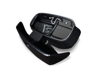 Ryt-There Saddle Bag Shelf - Charcoal. Fits Heritage Softail 2018up Left & Right Bags.