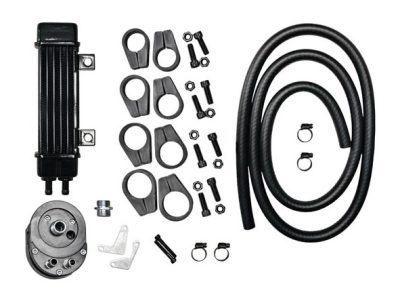 6-Row Vertical Slimline Oil Cooler Kit. Fits Most Big Twin 1984-2017