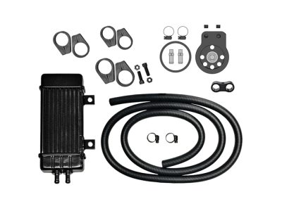 10-Row Vertical Wideline Oil Cooler Kit. Fits Softail 2018up