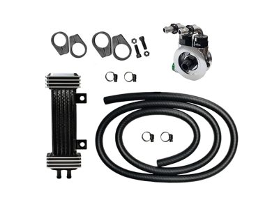6-Row Vertical Deluxe Oil Cooler Kit. Fits Sportster 1986-2021