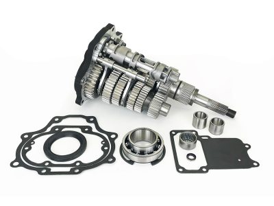 Fat 6Spd Super Gear Transmission Cassette - Black Trapdoor. Fits Softail 2007-2017, Dyna 2006-2017 & Touring 2007-2016