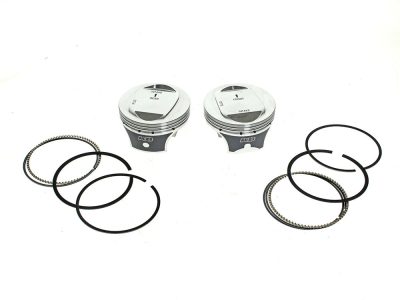 +.010in. Dome Top Pistons with 10.0:1 Compression Ratio. Fits CVO Twin Cam 2007-2017 with 110ci Engine & 'S' Models with 110ci Engines.