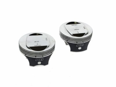 Std Dome Top Pistons with 10.0:1 Compression Ratio. Fits CVO Twin Cam 2007-2017 with 110ci Engine & 'S' Models with 110ci Engines.