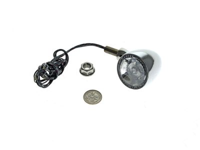 Bullet 1000 DF LED Turn Signal - Amber Turn - Red Run/Brake - Chrome.