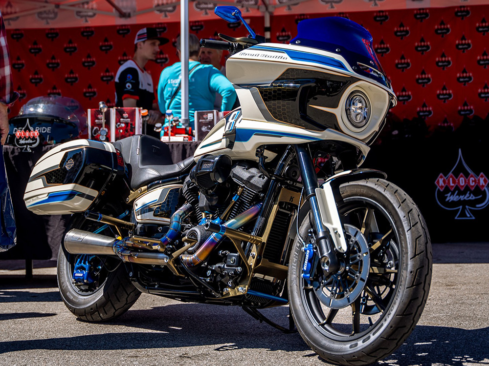 8in. Flare Windshield - Blue. Fits Low Rider ST 2022up - Image 3