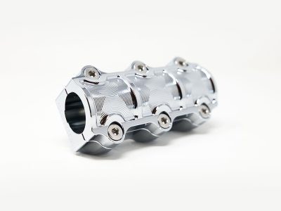 1.5in. Straight One Piece Big Block Riser Kit - Chrome. Fits 1.25in. Handlebar.