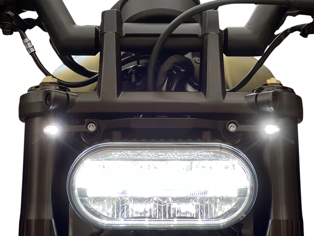 Elypse 2-1 Front Turn Signals with Running Lights - Black. Fits Sportster S 2021up Models. - Image 3