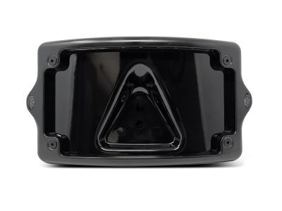 Curved Number Plate Frame with Elypse Run/Turn/Brake Lights - Black.