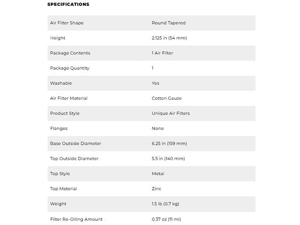 High-Flow Air Filter Element. Fits Twin Cam 88ci & 96ci with Screaming Eagle & Arlen Ness Big Sucker Air Cleaner - Image 5