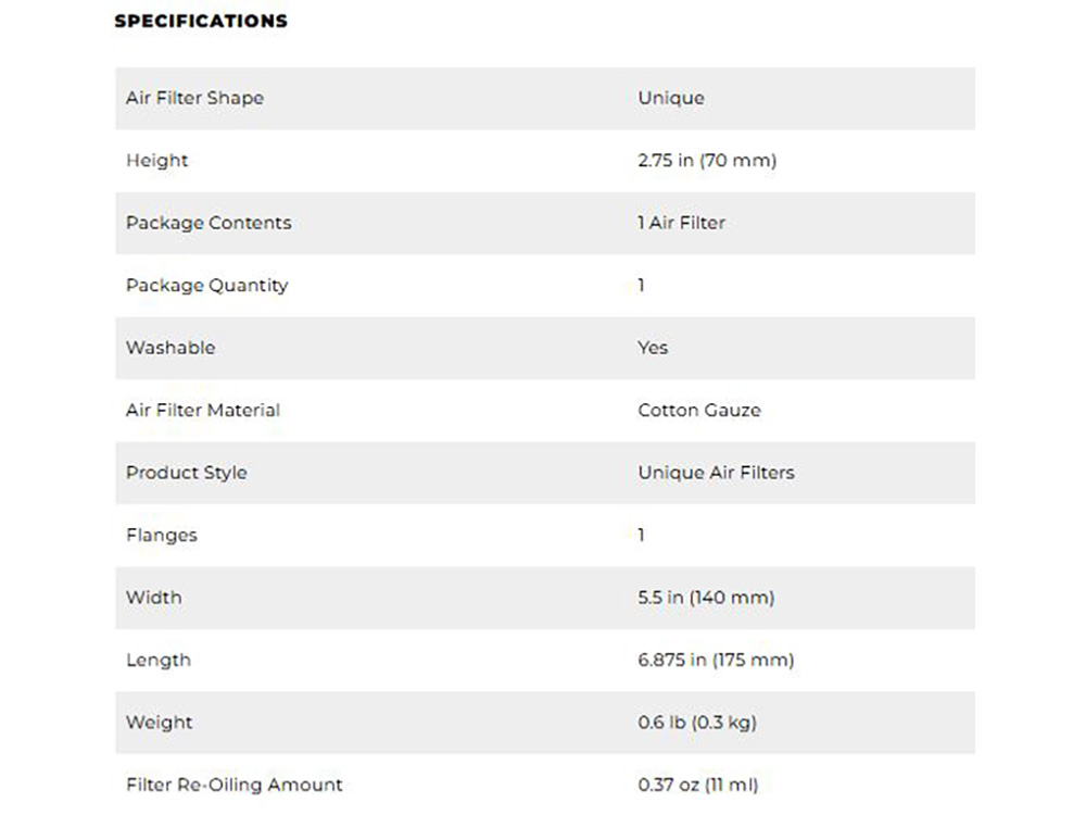 High-Flow Air Filter Element. Fits Most Touring 2017-2023 - Image 4