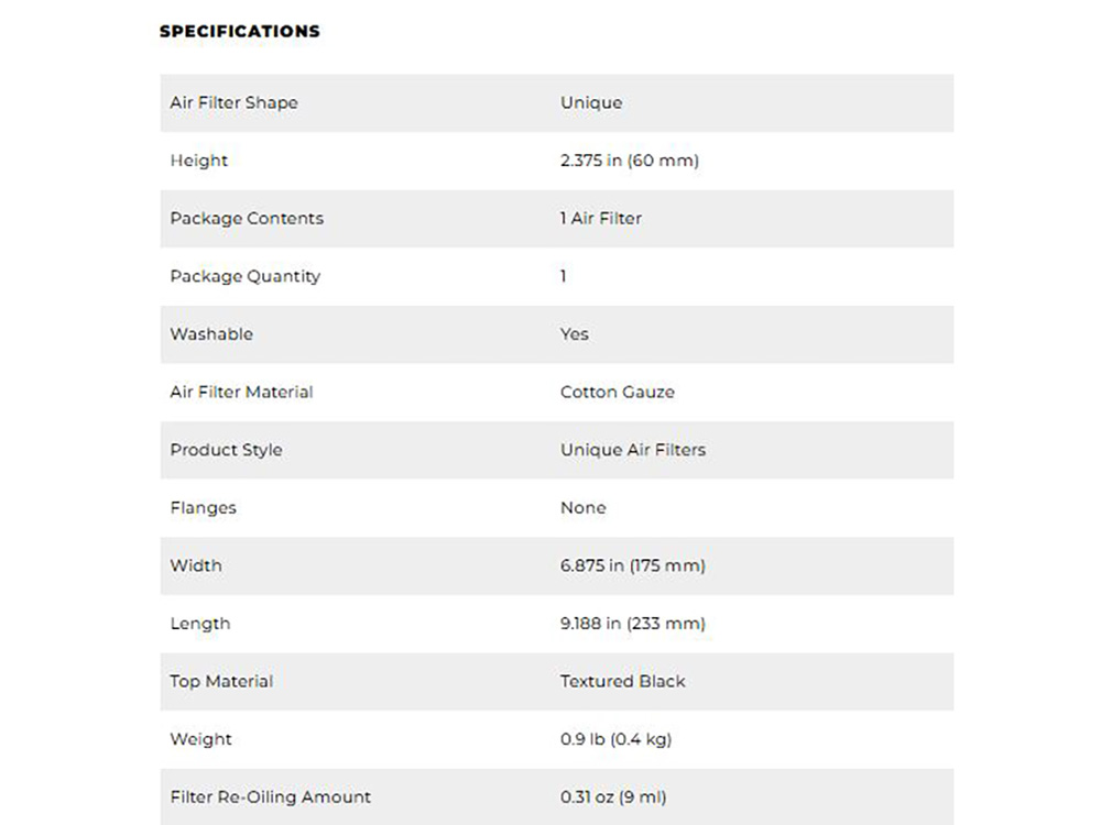 High-Flow Air Filter Element. Fits Street 500 2015-2020 - Image 4