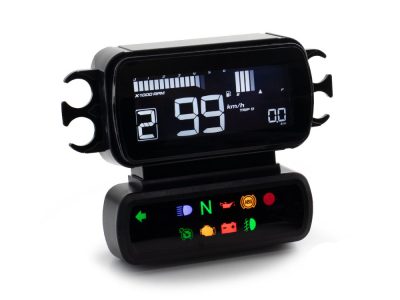 Speedometer/Tachometer - Black. Fits Softail Street Bob, Breakout, Low Rider ST and Standard 2018-2023 Without Traction Control