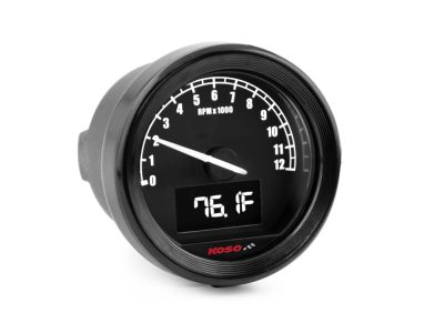 2-3/16in. Digital Tachometer - Black.