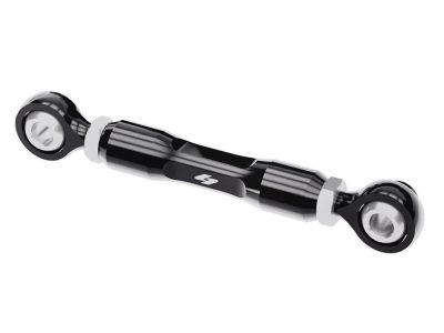Adjustable Brake Linkage - Black. Fits Softail 2018up with Mid Controls