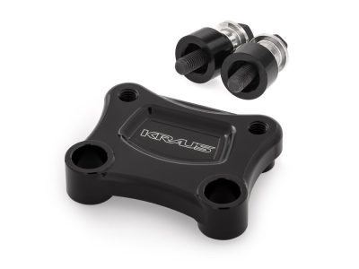 T-Rex Pullback Plate - Black. Fits Softail 2018up.