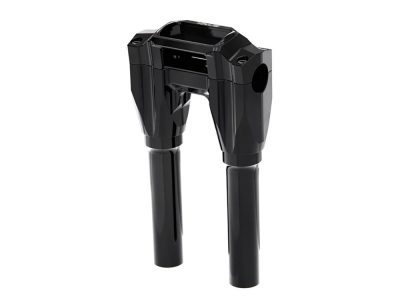 8in. Straight x 1in. Clamp Core Isolated Riser Kit - Black. Fits Softail Street Bob, Low Rider ST, Standard & Breakout 2018-2024