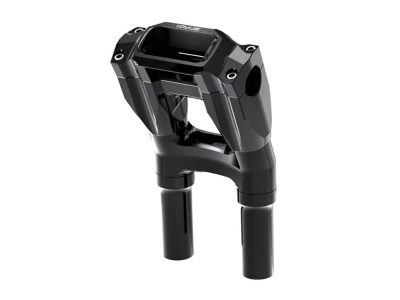 8in. Kickback x 1-1/8in. Clamp Core Isolated Riser Kit - Black. Fits Softail Street Bob, Low Rider ST, Standard & Breakout 2018-2024