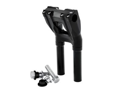10in. Kickback x 1-1/8in. Clamp Isolated Riser Kit - Black. Fits 1-1/8in. Handlebar