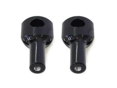 4in. Straight Two Piece Riser Kit - Gloss Black. Fits 1-1/4in. Handlebar