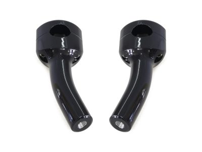 5.5in. Pullback Two Piece Riser Kit - Gloss Black. Fits 1-1/4in. Handlebar