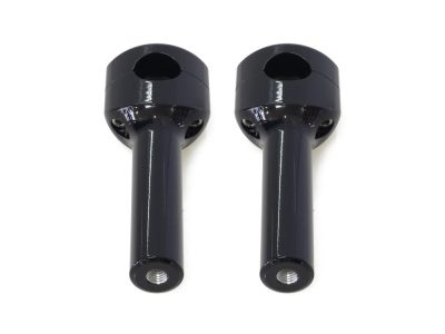 6in. Straight Two Piece Riser Kit - Gloss Black. Fits 1-1/4in. Handlebar