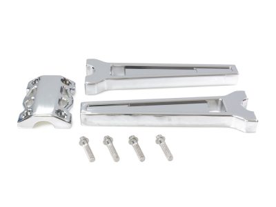 10in. Straight Performance Risers - Chrome. Fits 1-1/4in. Handlebar