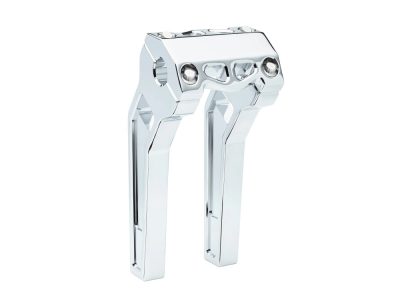 10in. Pullback Performance Risers - Chrome. Fits 1-1/4in. Handlebar