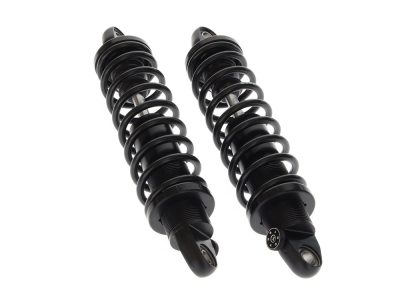 REVO-A Series, 13in. Adjustable Rear Shock Absorbers - Black. Fits Dyna 1991-2017.