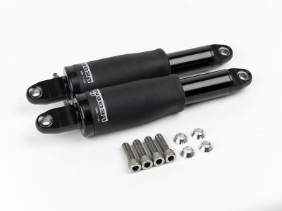 AIR Series, Adjustable Rear Air Shock Absorbers - Black. Fits FLH Trike 2017up