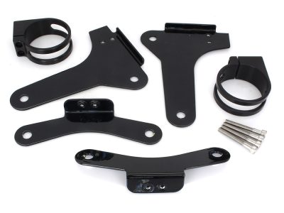 Revo ARC Remote Reservoir External Mounting Brackets - Black. Fits Touring 2014-2024