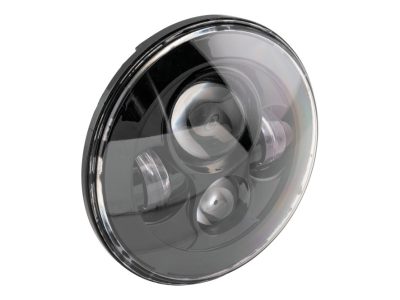 7in. LED HeadLight Insert - Black. Fits H-D, Indian Chief Classic & Dark Horse Models with 7in. Headlight.