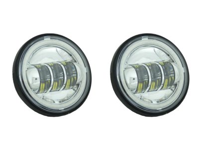 4-1/2in. LED Passing Lamp Inserts with Halo - Chrome.
