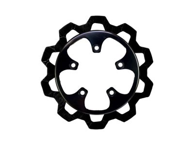 11.8in. Rear Bow-Tie Disc Rotor - Black Band & Black Carrier. Fits V-Rod 2006-2017.
