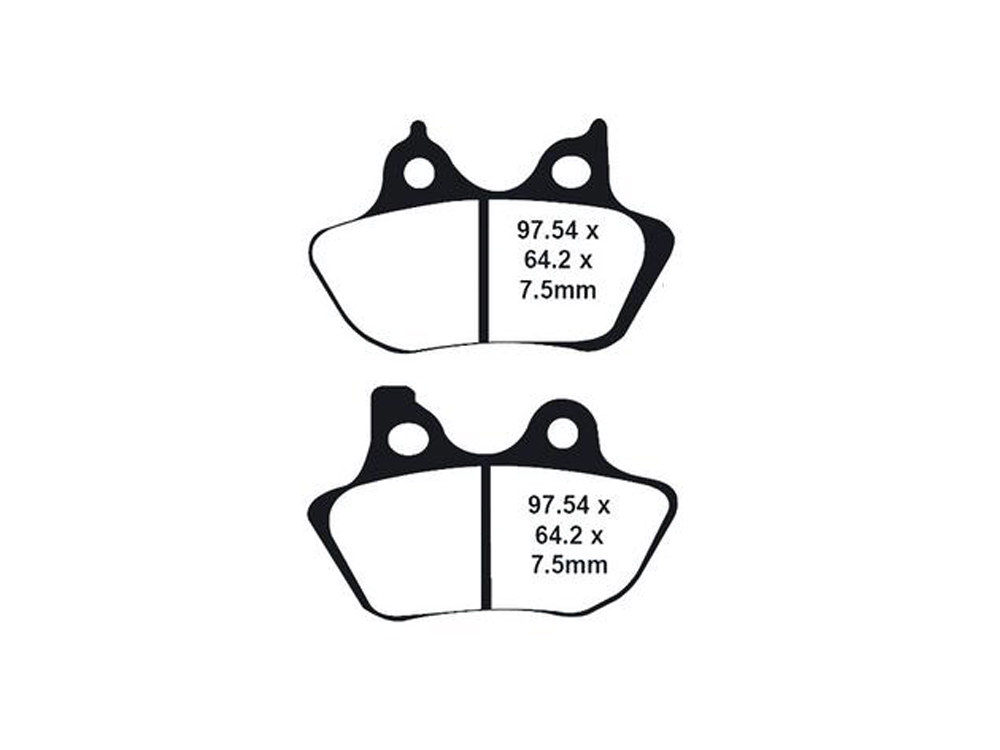 Gold-Plus Brake Pads. Fits Front & Rear on Sportster 2000-2003, Big Twin 2000-2007 & V-Rod 2002-2005. - Image 2