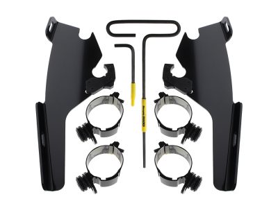 Black Batwing Fairing Trigger-Lock Mounting Hardware. Fits Sport Glide 2018-2024