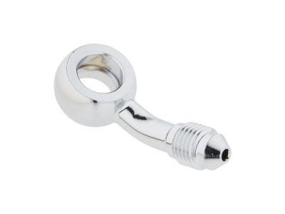 Chrome 3/8in. (10mm) ID, 35 Degree Banjo - Male #3 End.