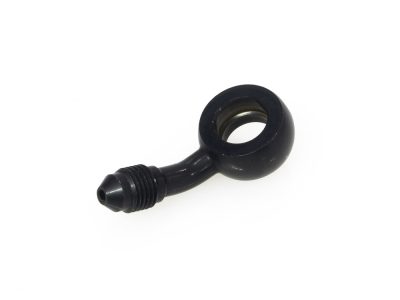 Black 7/16in. ID, 35 Degree Banjo - Male #3 End.