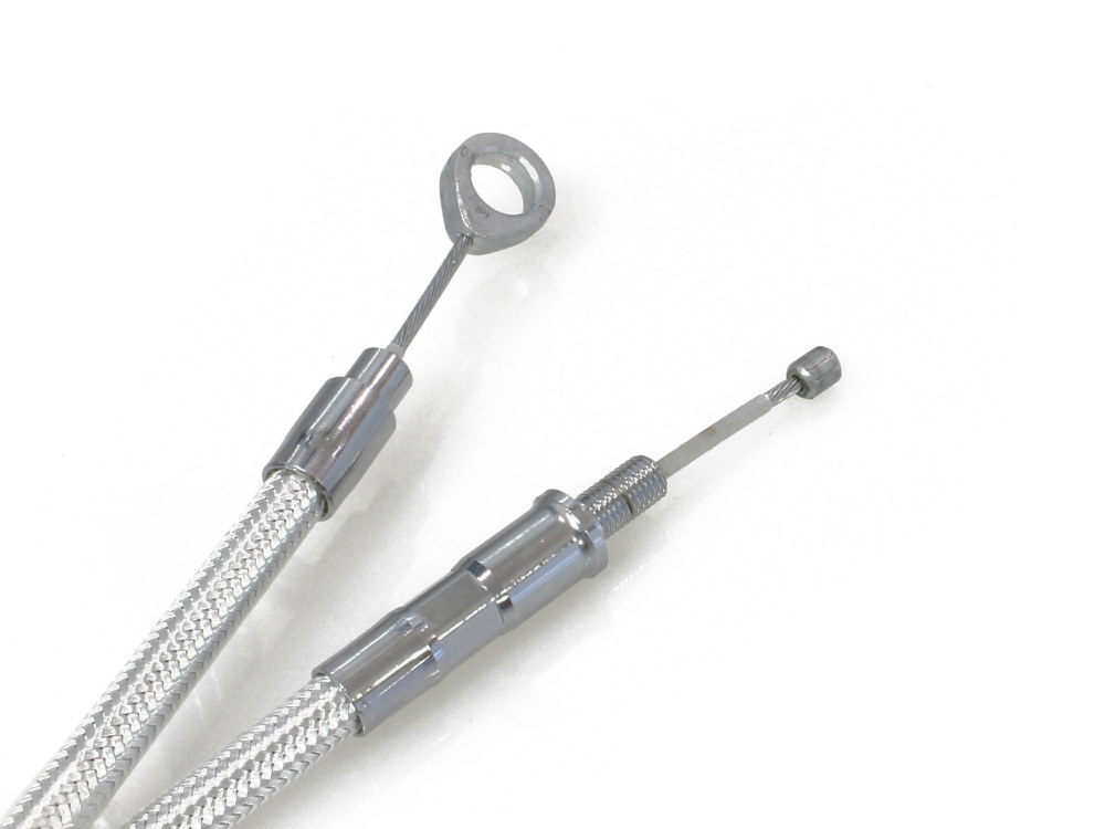 69in. Clutch Cable - Sterling Chromite. Fits 5Spd Big Twin 1987-2006 - Image 2