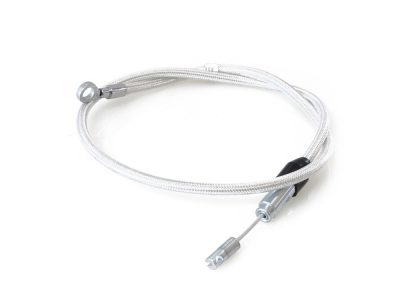 40in. Quick Connect Upper Clutch Cable - Sterling Chromite. Fits Softail 2018-2024 & Most Touring 2021-2024