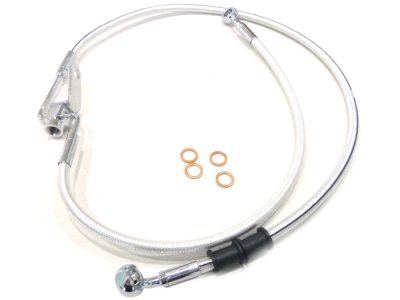 Rear Brake Line - Sterling Chromite. Fits Softails 2008-2010.