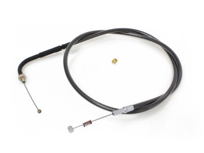 36-1/2in. Idle Cable - Black Pearl. Fits Big Twin 1990-1995.