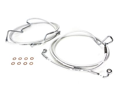 Lower Front Brake Line - Sterling Chromite. Fits Touring 2014-2023