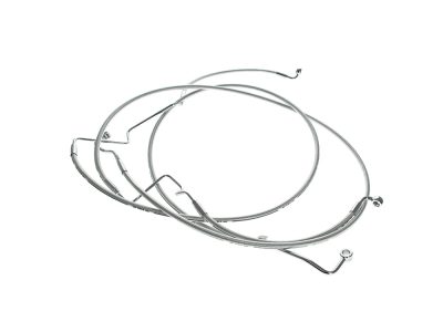 Lower Front Brake Line - Sterling Chromite. Fits Street Glide 2024up