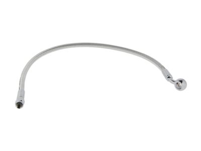 19in. Upper Front Brake Line with 10mm x 35 Degree Banjo & Sterling Chromite Finish.