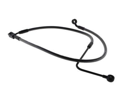 Stock Length Lower Front Brake Line - Black Pearl. Fits FXST Softail 2011-2015 & Rocker 2011