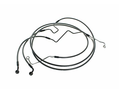 Lower Front Brake Line - Black Pearl. Fits Road King Special 2024up